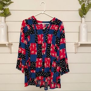 Cotton Traders Floral Patchwork Tunic New With Tag